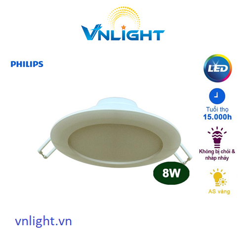 Đèn led âm trần Philips DN020B 8W